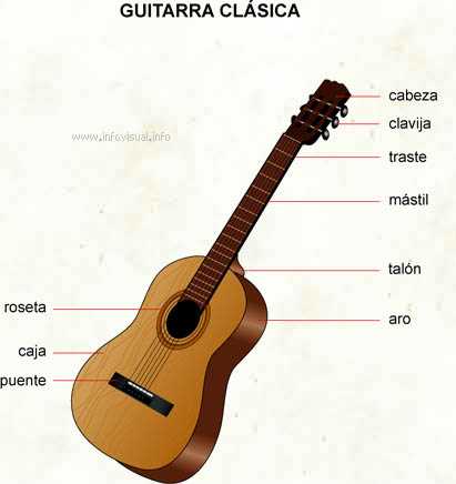 Guitarra clásica (Diccionario visual)