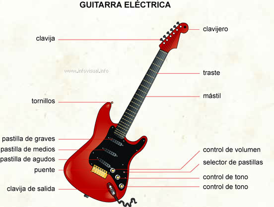 Guitarra eléctrica (Diccionario visual)